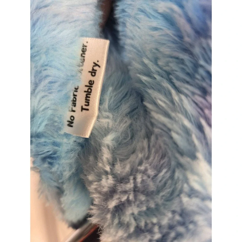 Minkyholic Handmade Minky Blanket 58x34 Tie‎ Dye Purple Blue Luxe Cuddle Throw